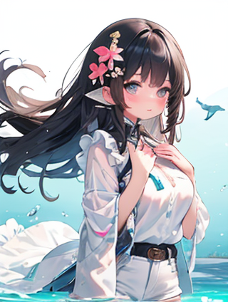 蓝色的优雅与和谐：打造高级感女生的色彩搭配艺术